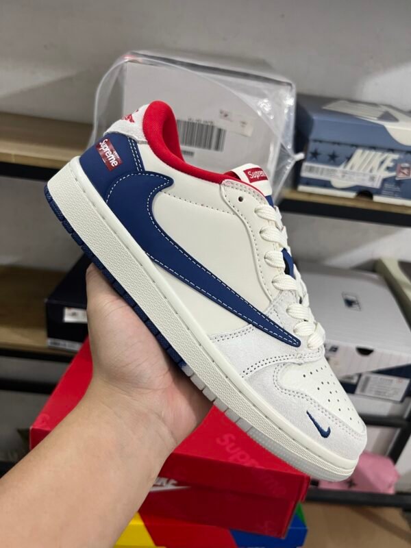 SUPREME X AIR JORDAN 1 LOW OG SP.T WHITEBLACK.WHITE(36-45)