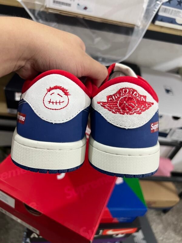 SUPREME X AIR JORDAN 1 LOW OG SP.T WHITEBLACK.WHITE(36-45) - 图片 8
