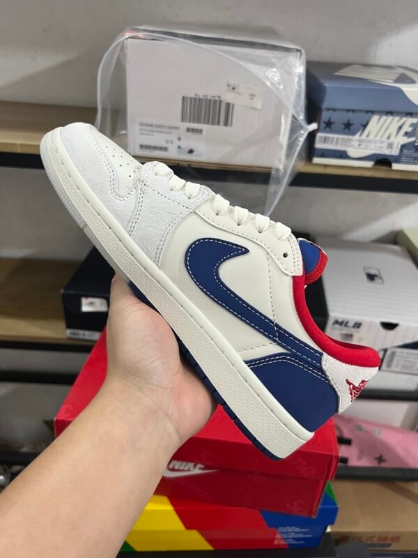 SUPREME X AIR JORDAN 1 LOW OG SP.T WHITEBLACK.WHITE(36-45) - 图片 2